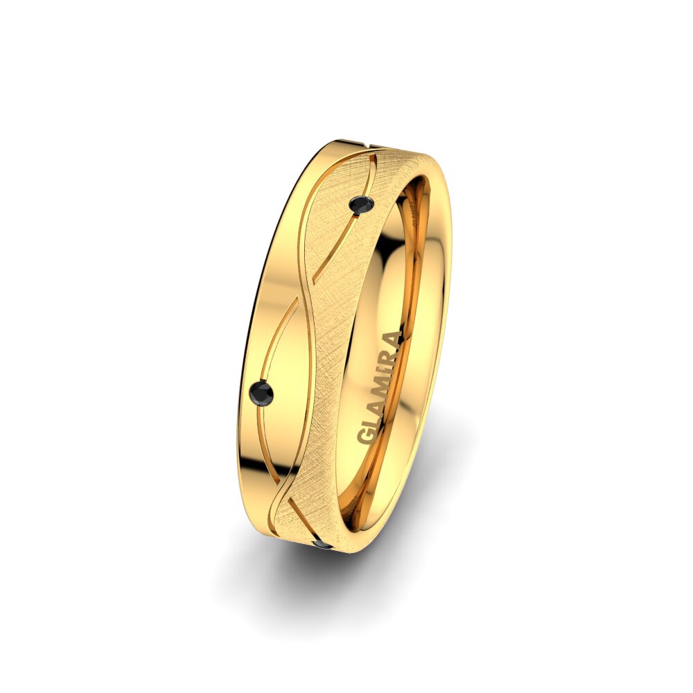 Black Onyx Women's Ring Sense Mira 5 mm