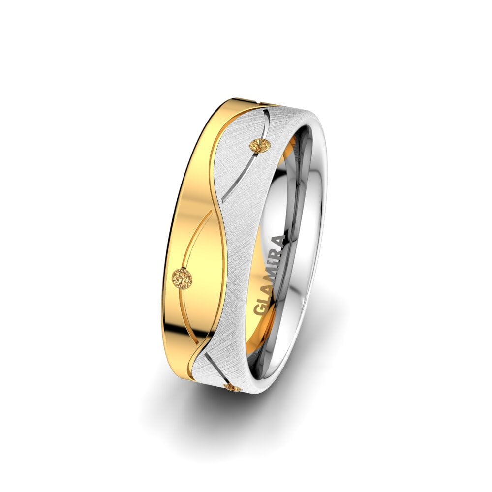 Hnědý diamant Dámský snubní prsteny Sense Mira 6 mm
