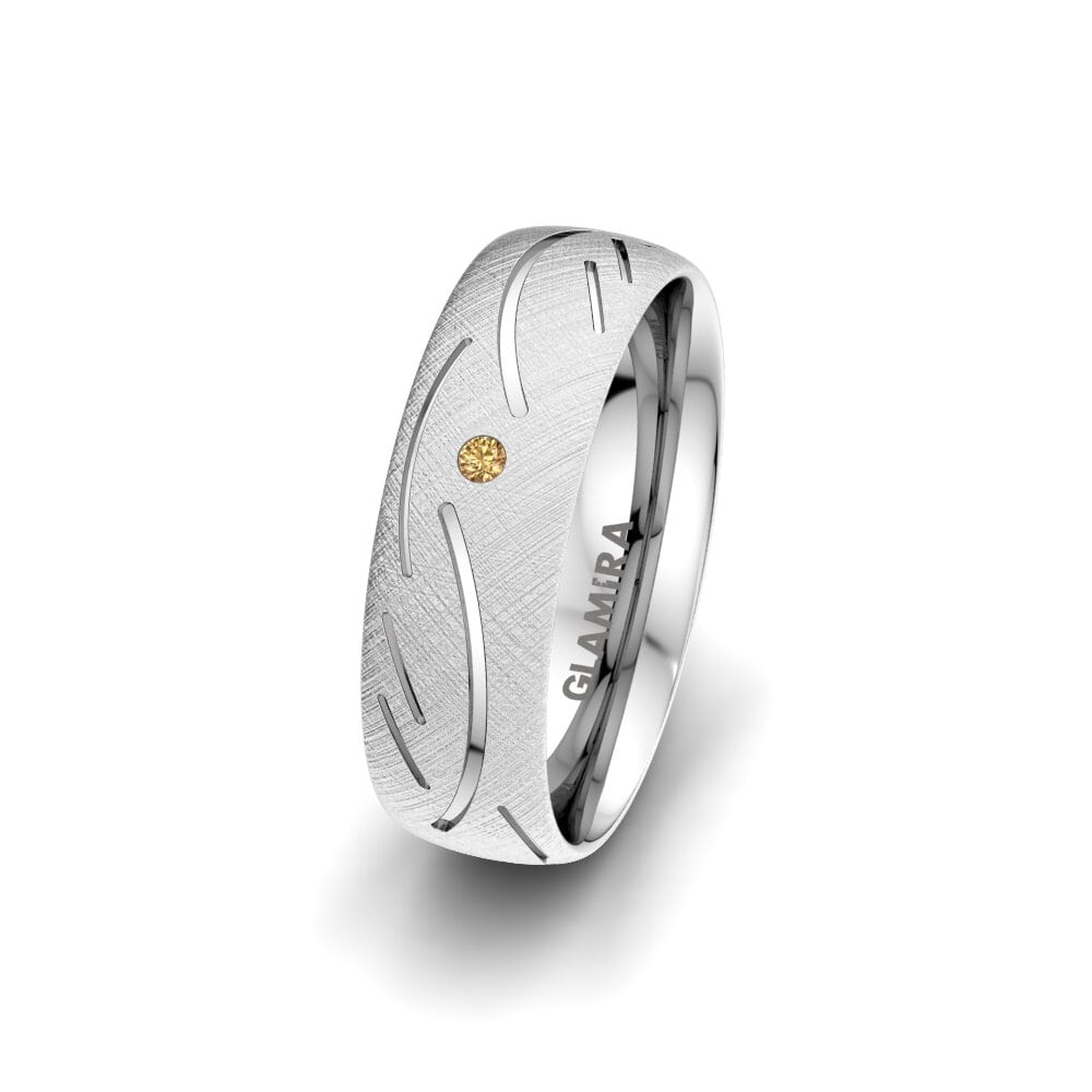 Diamant Brun Alliance pour femme Sensual Glorious 6 mm