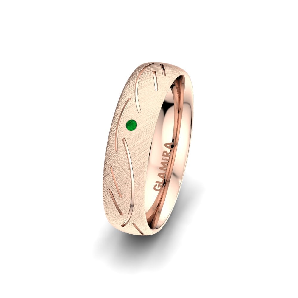 Émeraude Alliance pour femme Sensual Glorious 5 mm