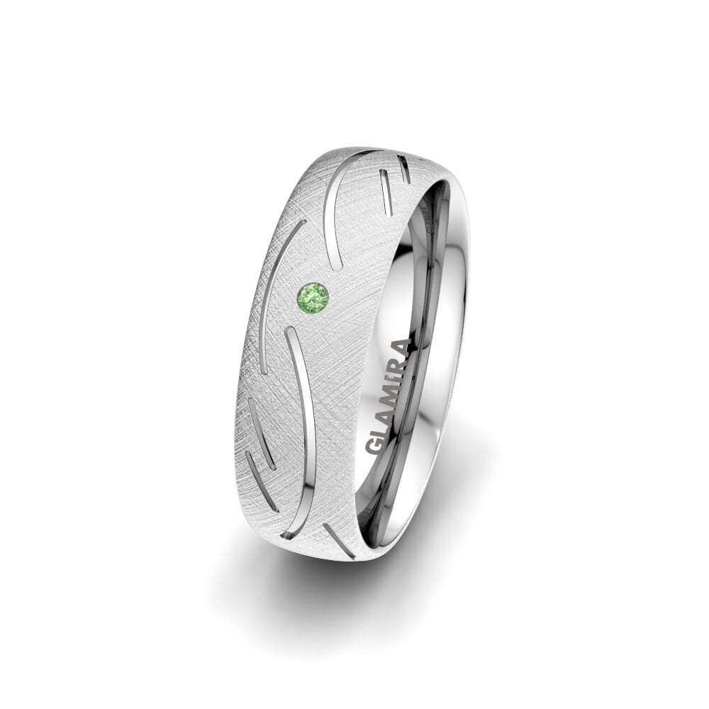 Diamant Vert Alliance pour femme Sensual Glorious 6 mm