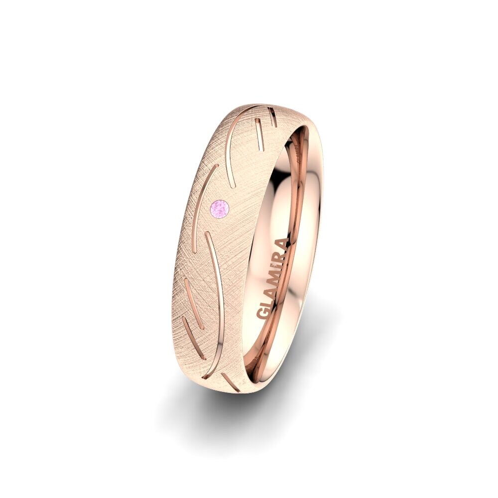 Saphir Rose Alliance pour femme Sensual Glorious 5 mm