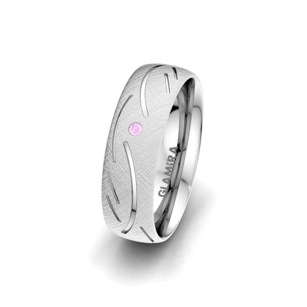 Saphir Rose Alliance pour femme Sensual Glorious 6 mm
