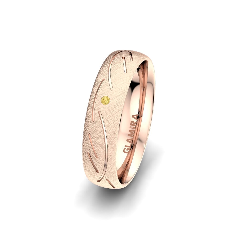 Diamant Jaune Alliance pour femme Sensual Glorious 5 mm