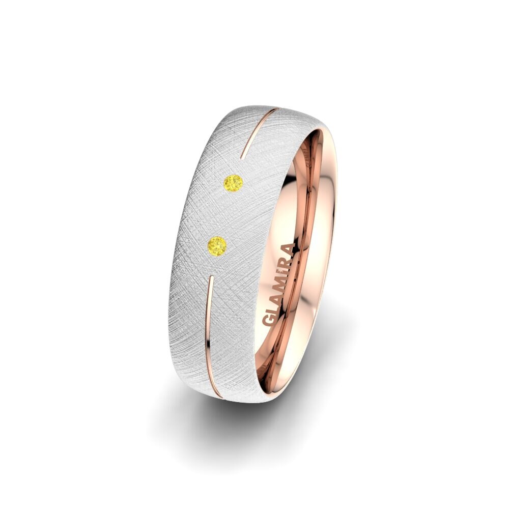 Saphir Jaune Alliance pour femme Splendid Spring 6 mm