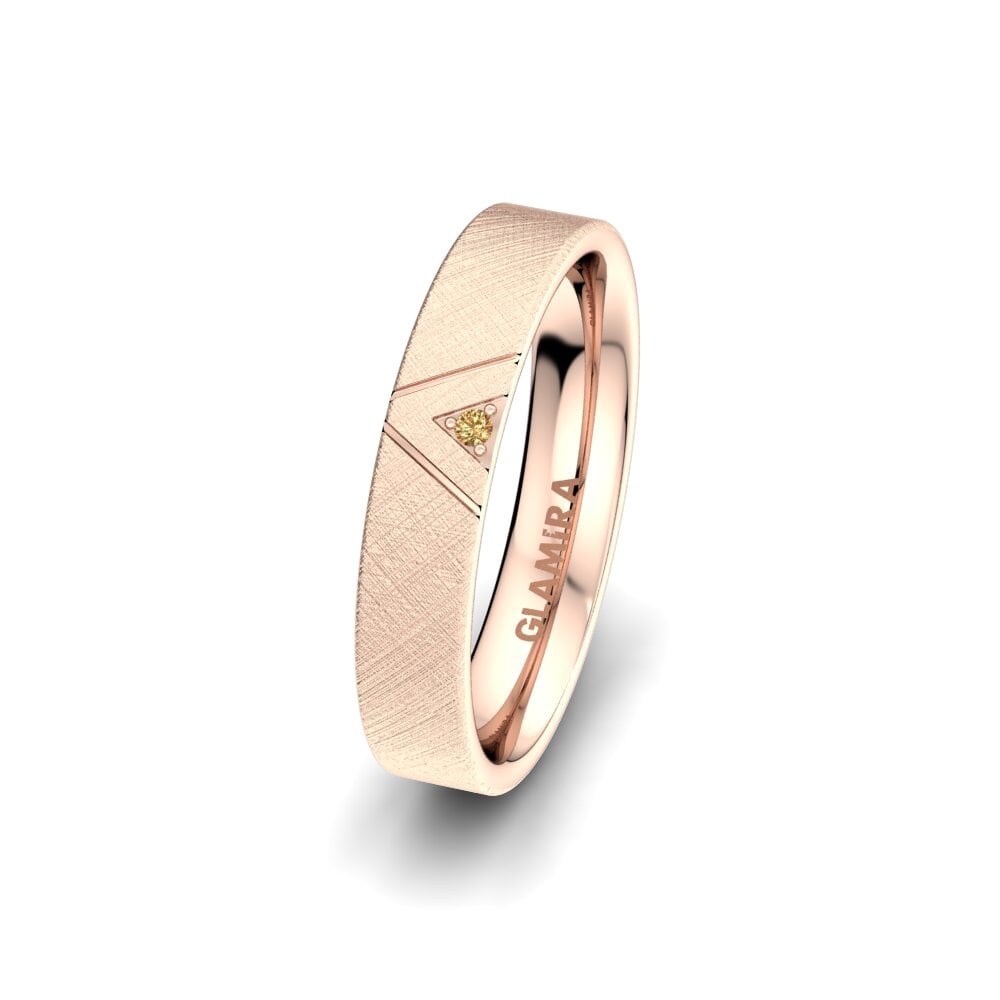 Hnědý diamant Dámský snubní prsteny Unique Paradise 4 mm
