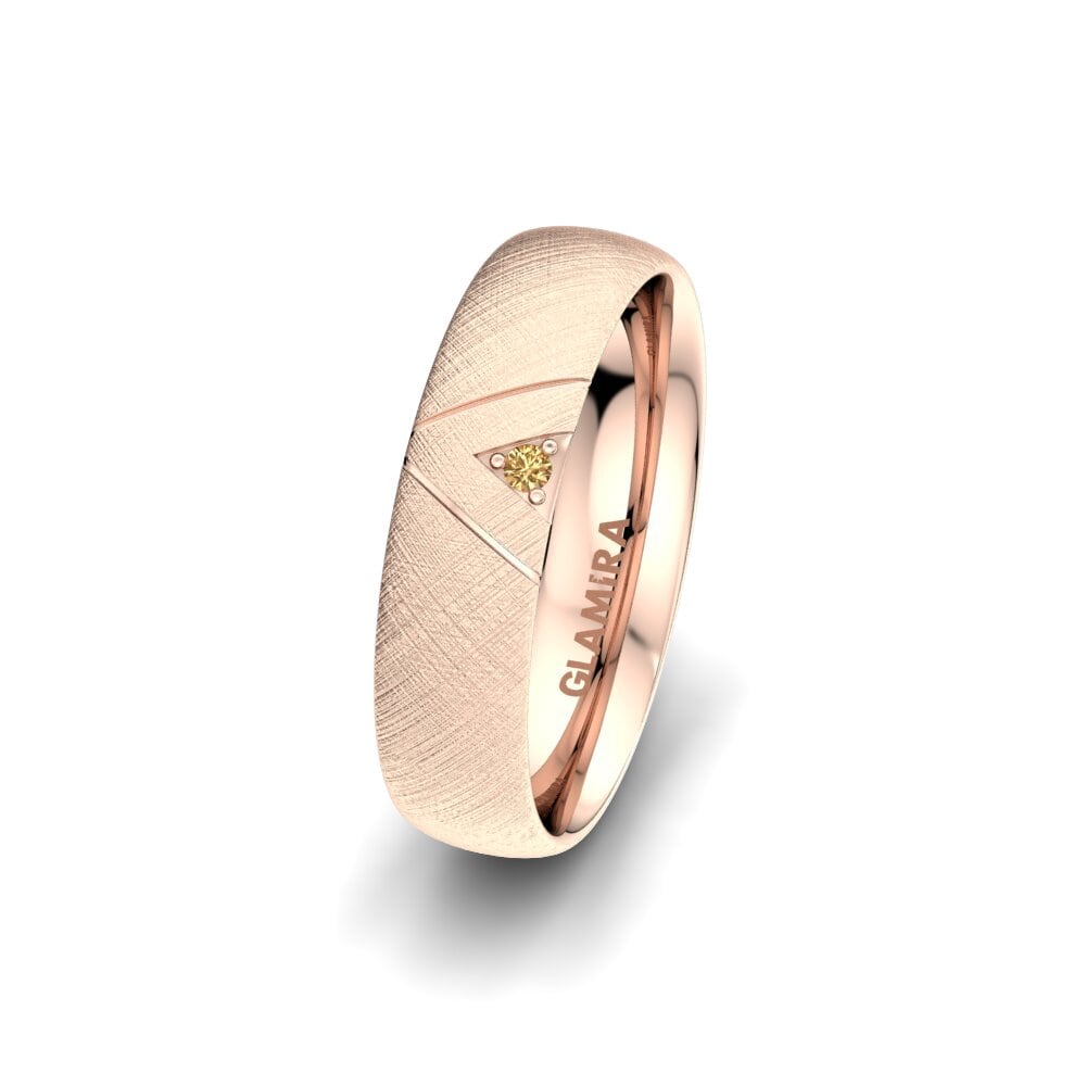 Diamant Brun Alliance pour femme Unique Paradise 5 mm