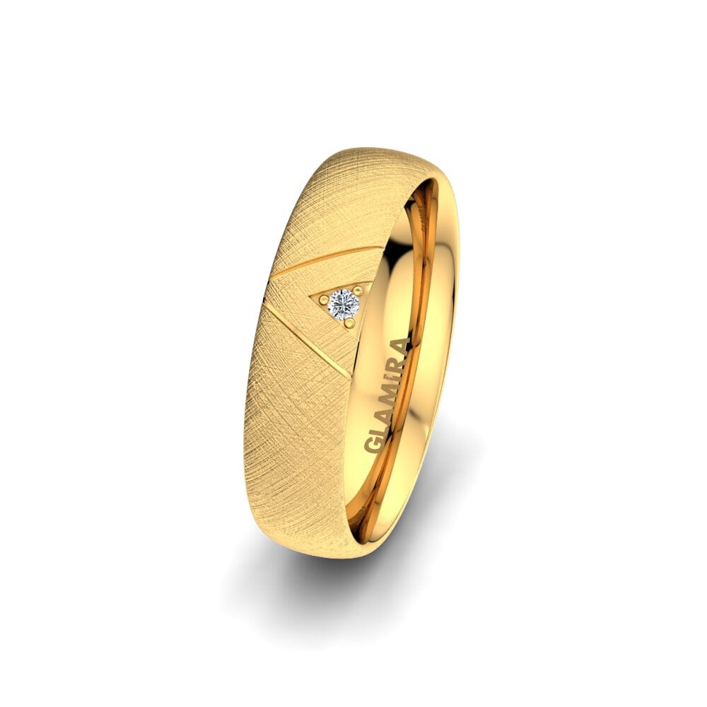 Gelbgold 585 Damen trauring Unique Paradise 5 mm