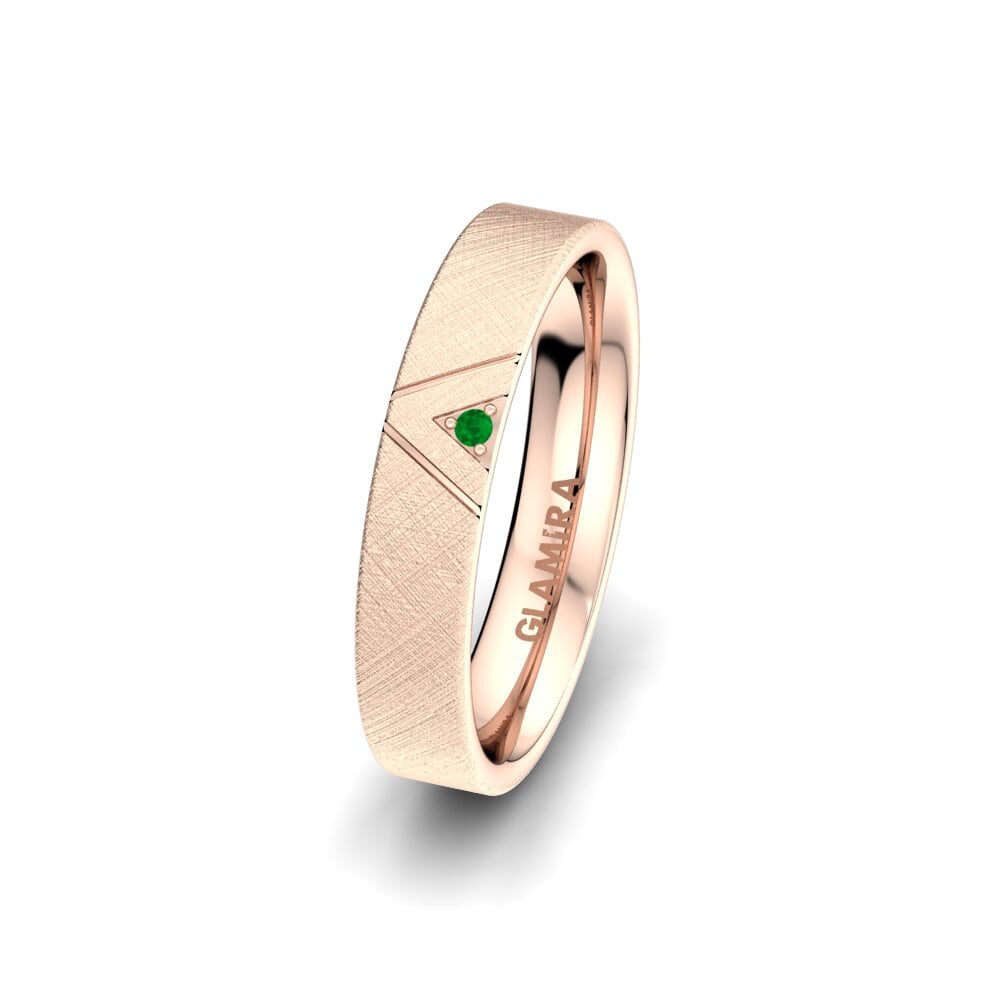 Smaragd Dámský snubní prsteny Unique Paradise 4 mm