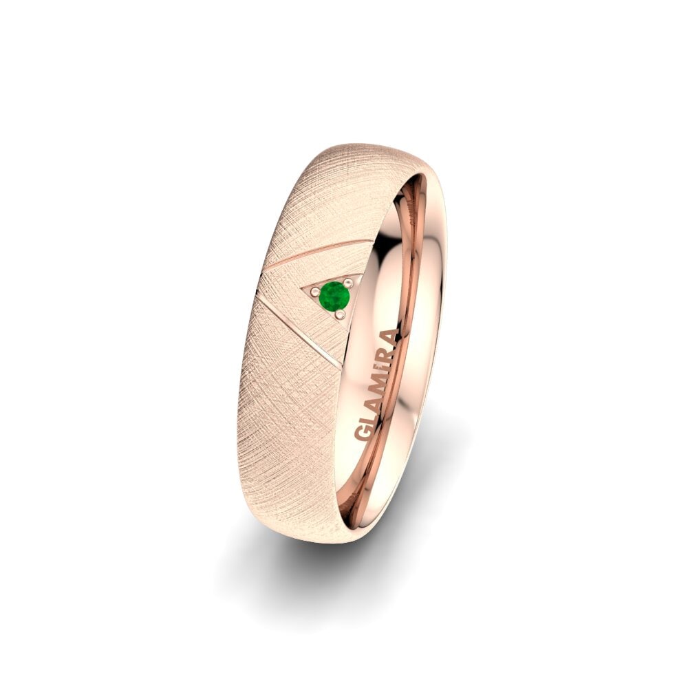 Émeraude Alliance pour femme Unique Paradise 5 mm