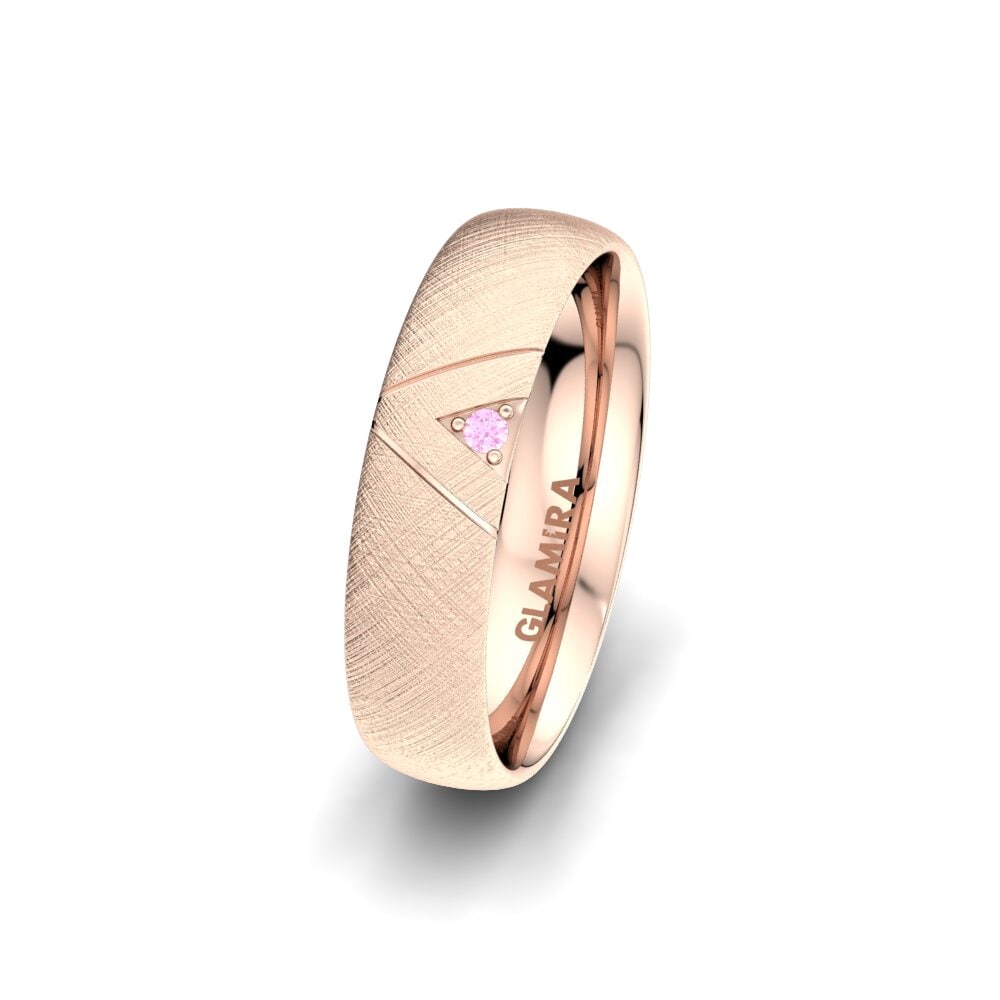 Saphir Rose Alliance pour femme Unique Paradise 5 mm