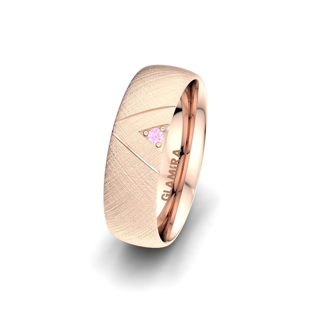Saphir Rose Alliance pour femme Unique Paradise 6 mm