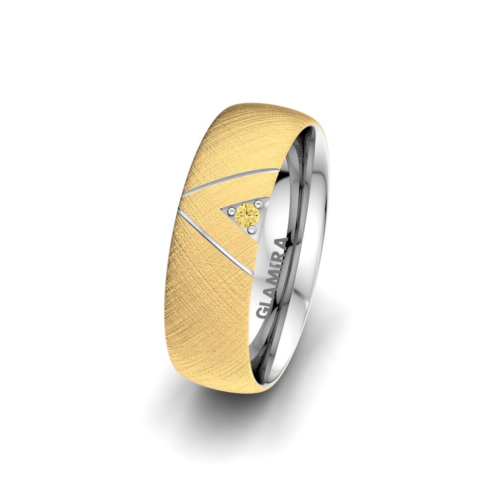Diamant Jaune Alliance pour femme Unique Paradise 6 mm