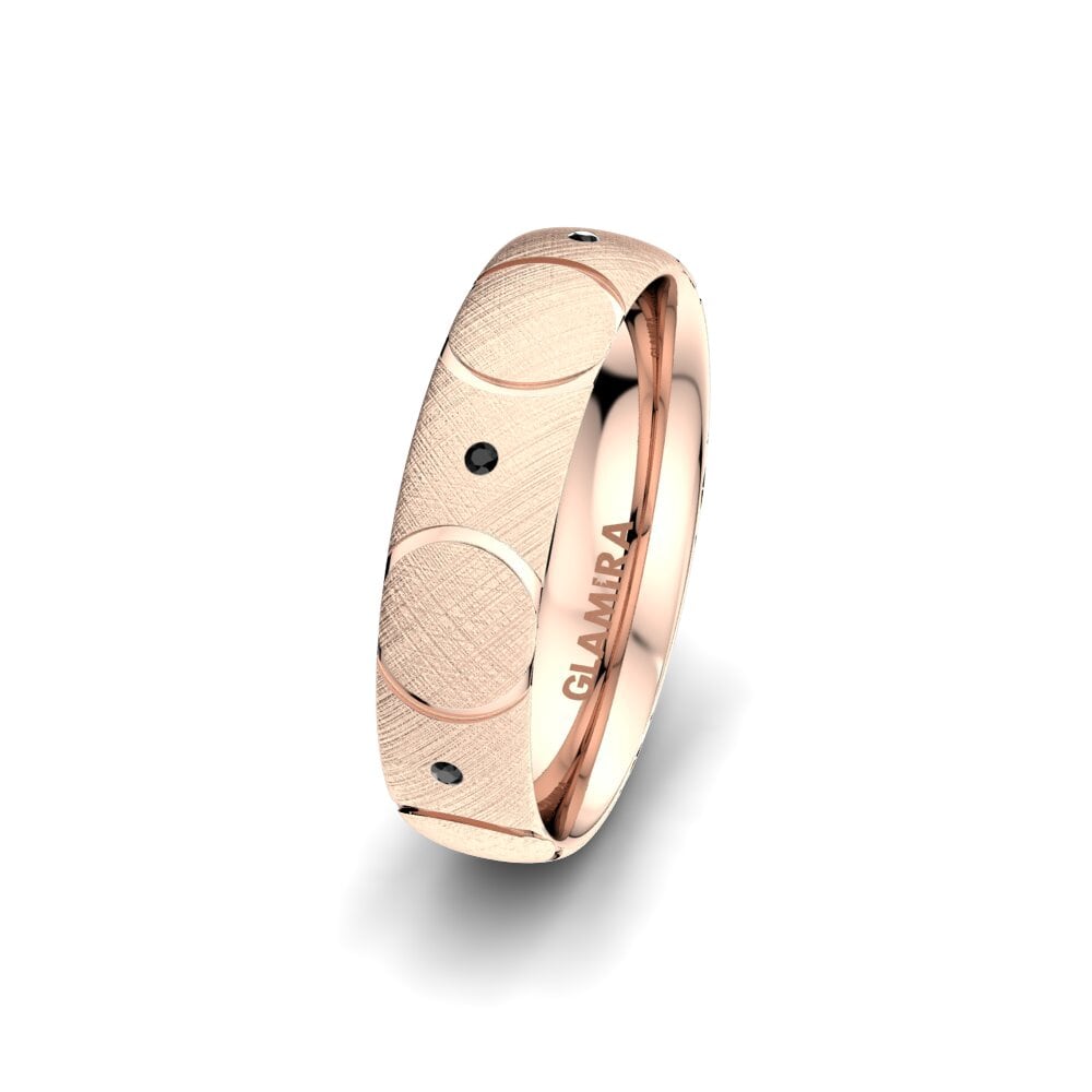 Saphir noir Alliance pour femme Unique Serenity 5 mm