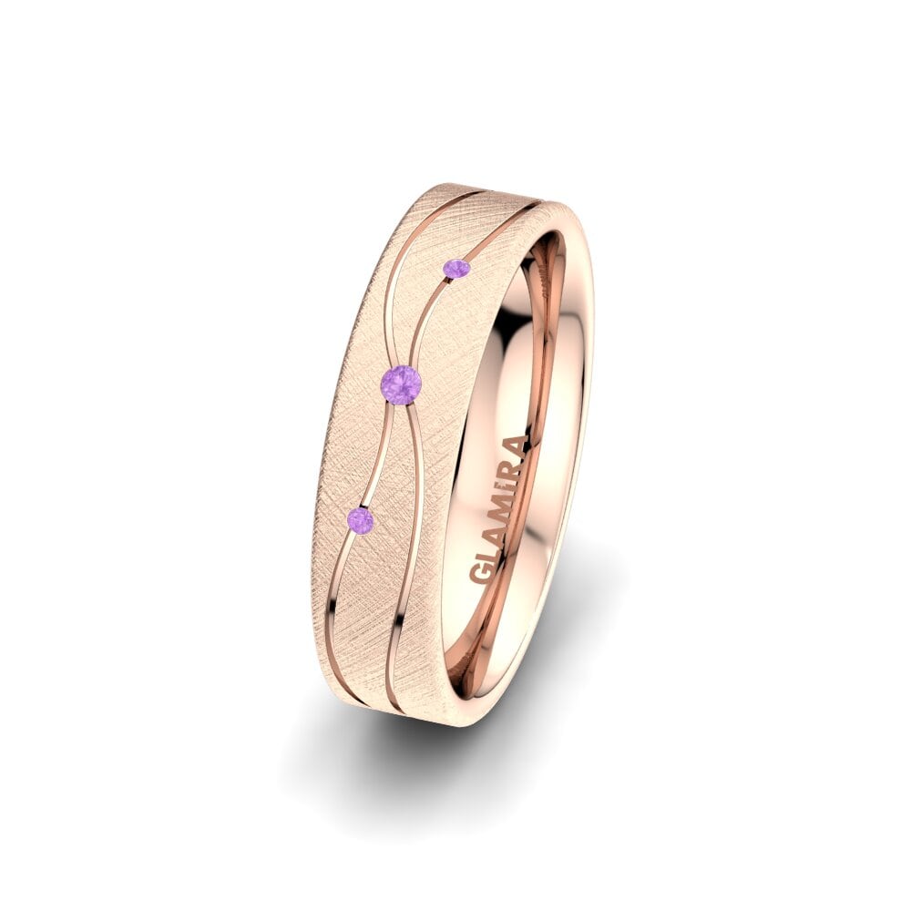 Ametyst Dámský snubní prsteny Universe Adore 5 mm