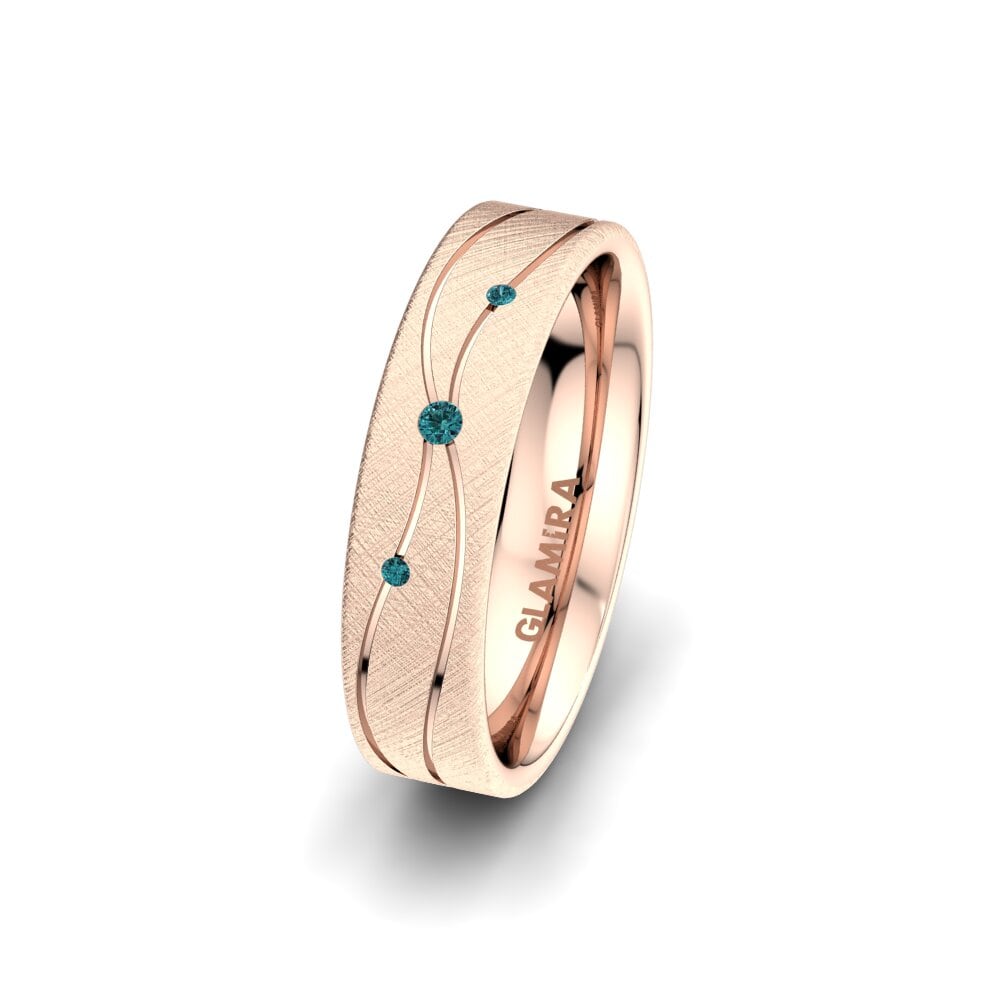 Modrý diamant Dámský snubní prsteny Universe Adore 5 mm