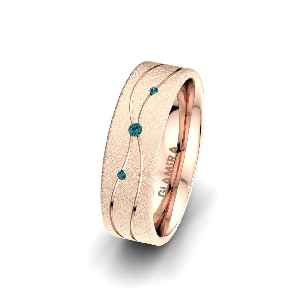 Modrý diamant Dámský snubní prsteny Universe Adore 6 mm