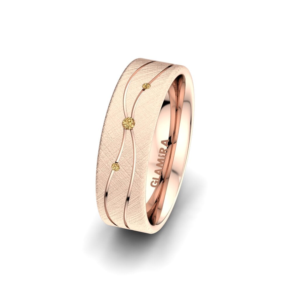 Hnědý diamant Dámský snubní prsteny Universe Adore 6 mm