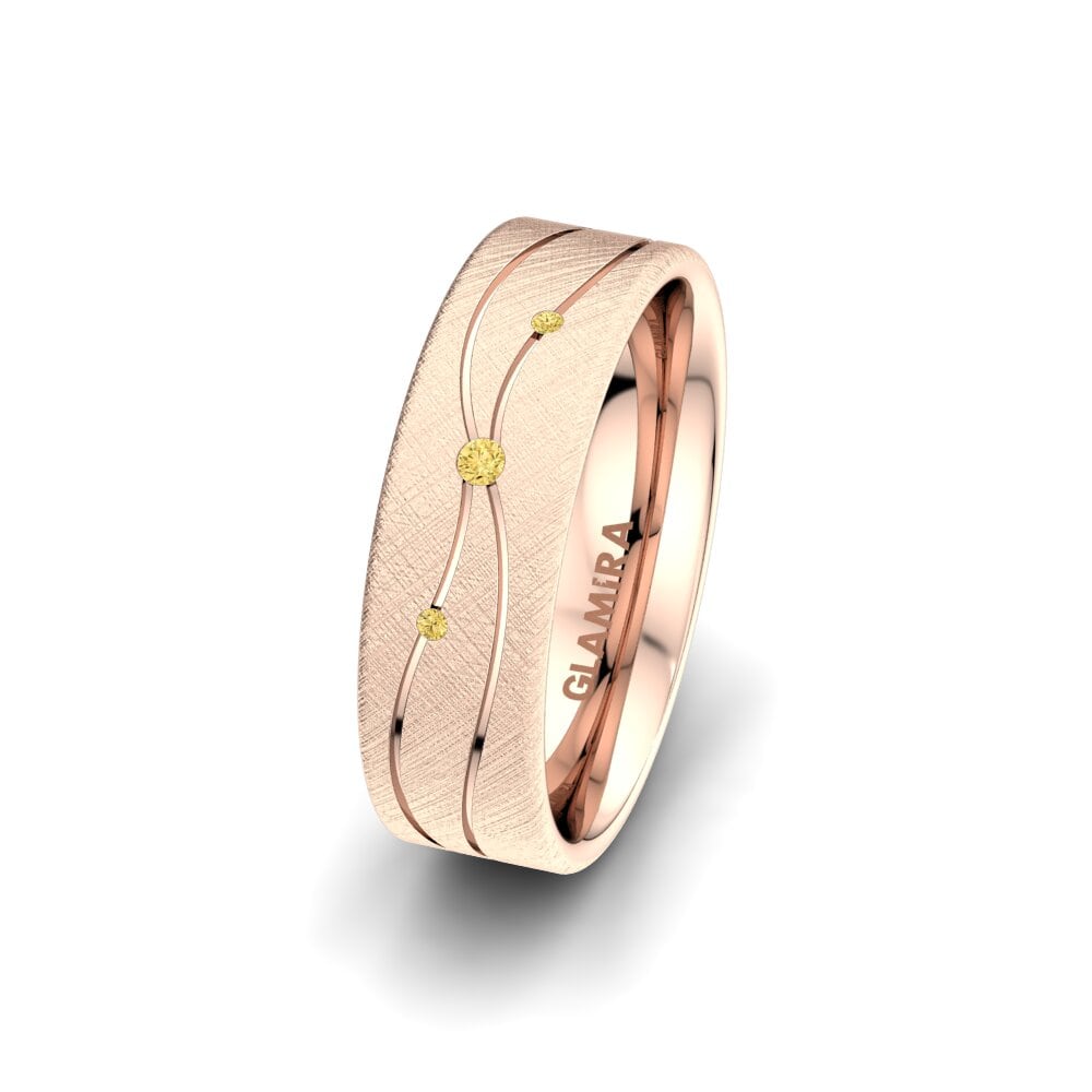 Žlutý diamant Dámský snubní prsteny Universe Adore 6 mm