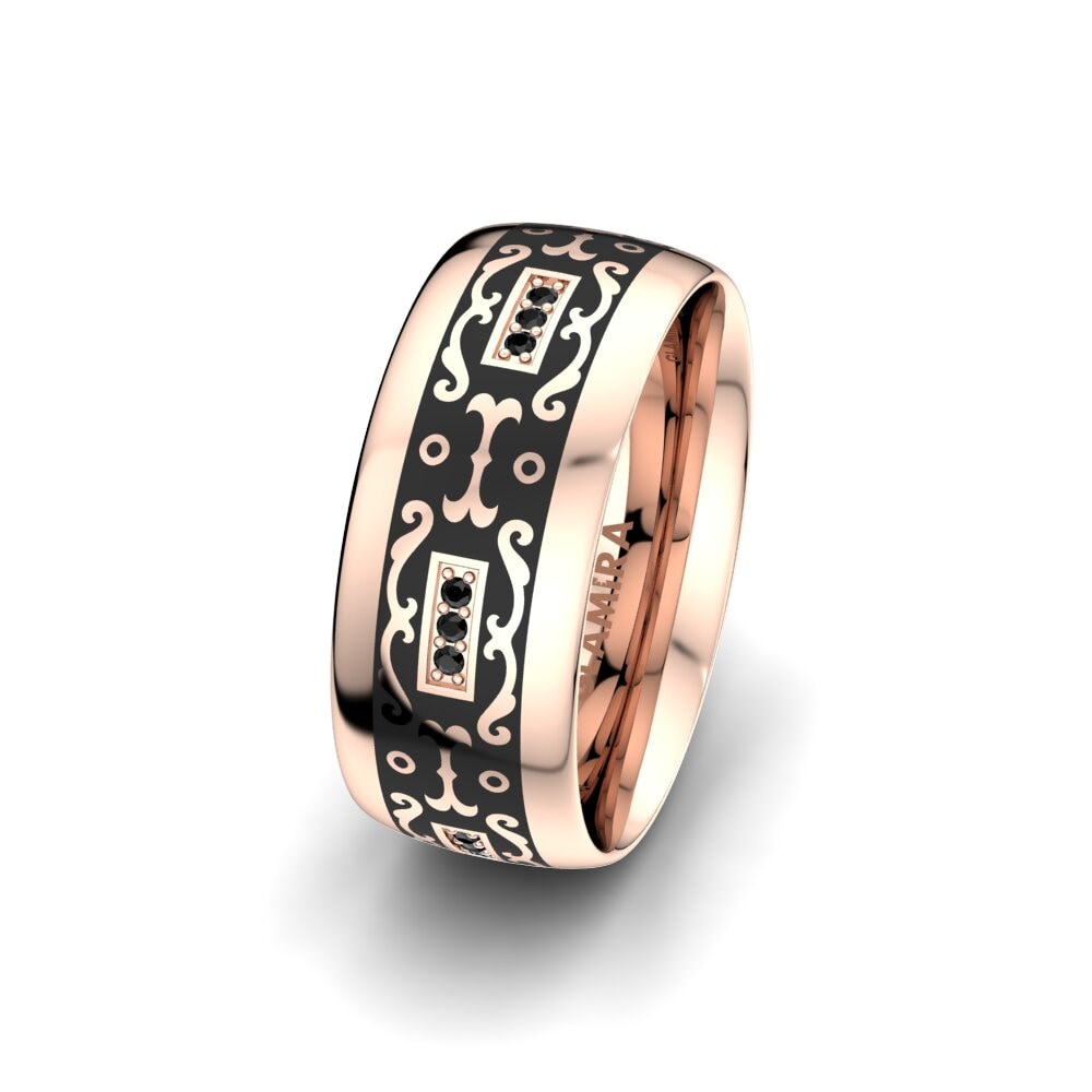 Saphir noir Alliance pour femme Tropical Story 8 mm