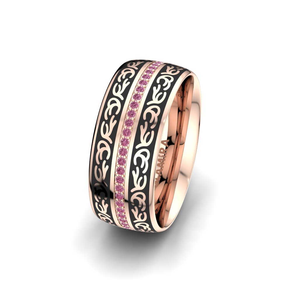Grenat de Rhodolite Alliance pour femme Secret Garden 8 mm