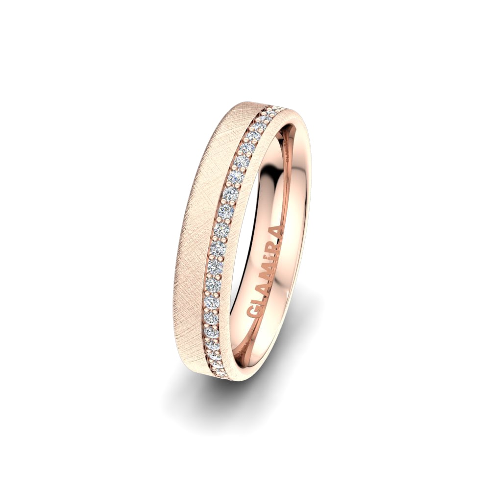 9k Rose Gold Women's Wedding Ring Classic Search 5mm