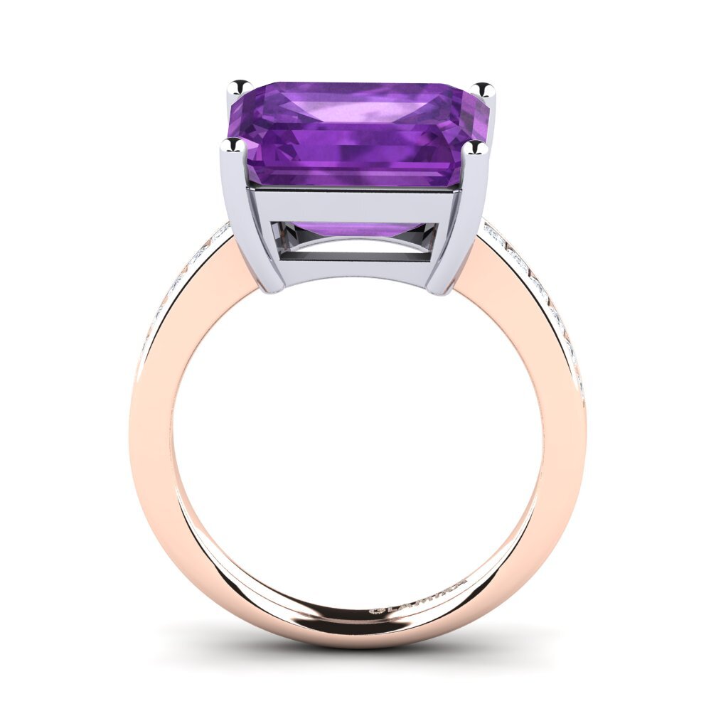 Amatista Anillo Gwenora