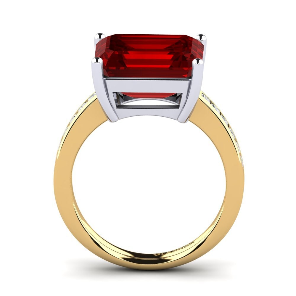 18k Oro Amarillo/Blanco Anillo Gwenora