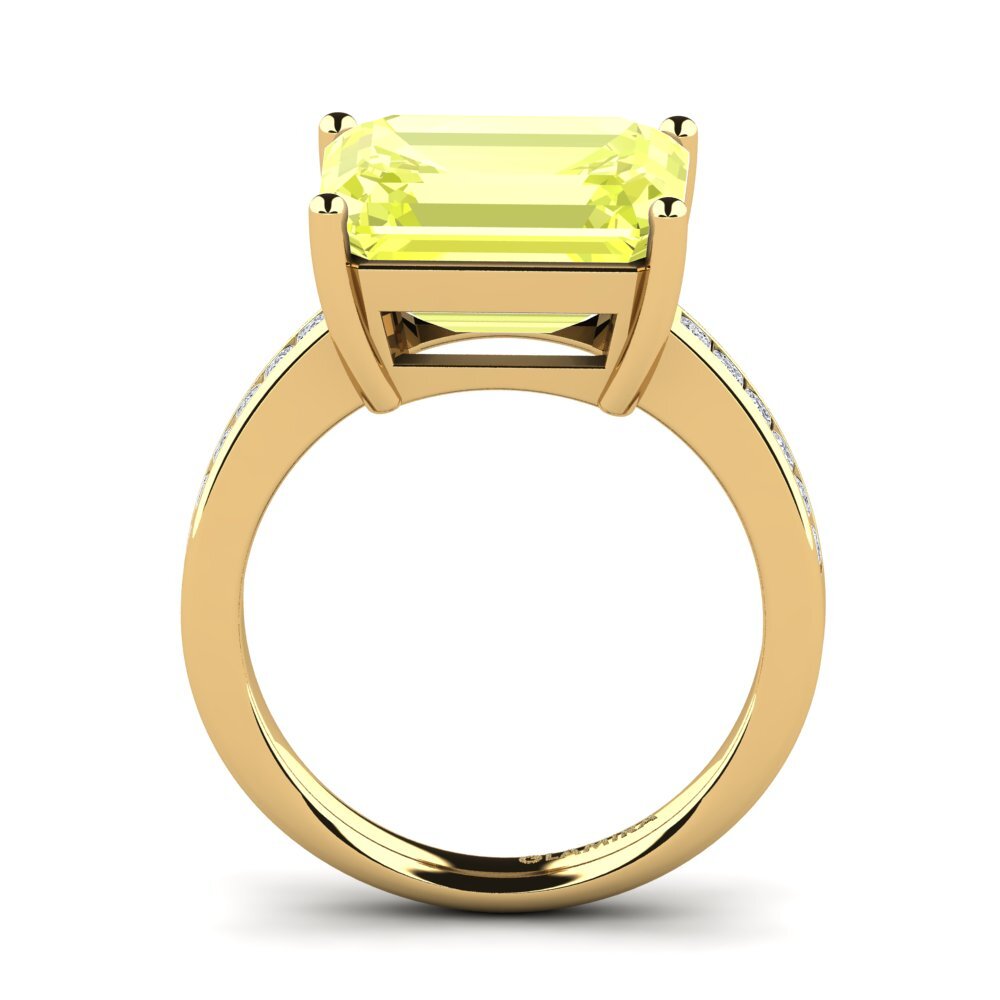 Lemon Quartz Ring Gwenora