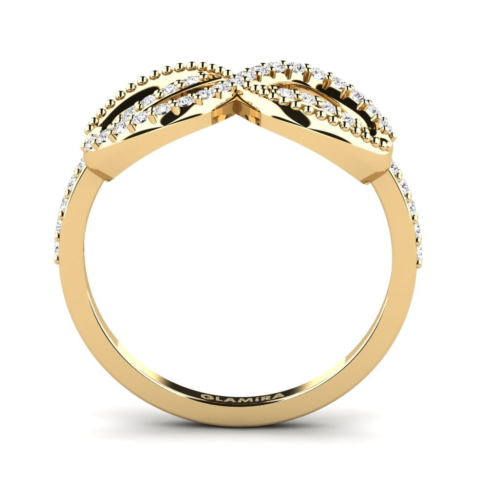 White sapphire Ring Gyddodad