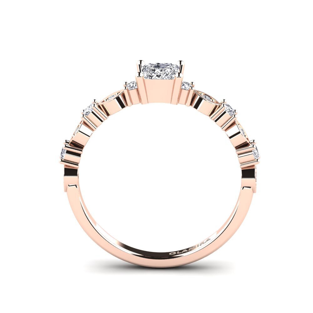 Rotgold 585 Verlobungsring Gynin