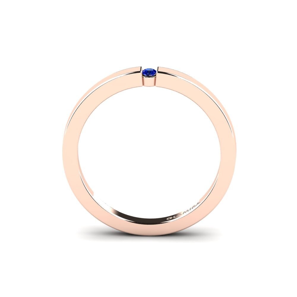 14ct Rose Gold Sapphire Women's Ring April