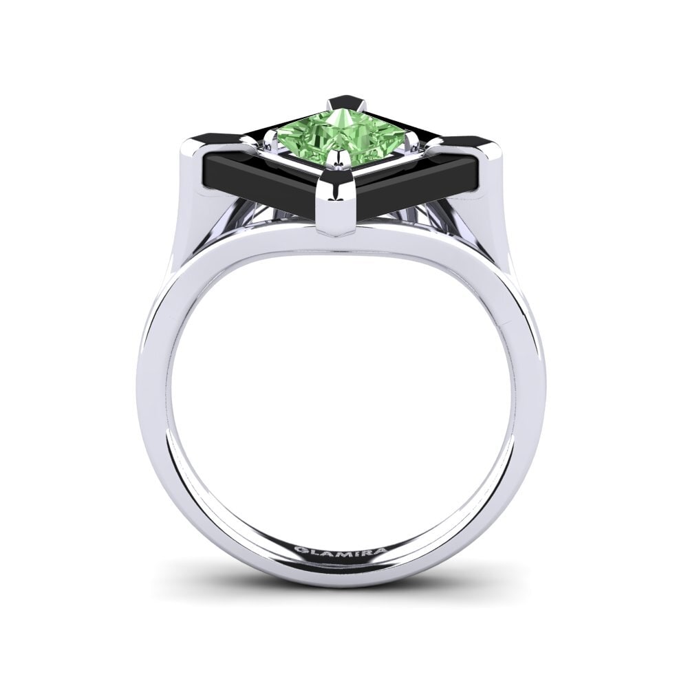 Princesa Diamante Verde Anillo Hagans