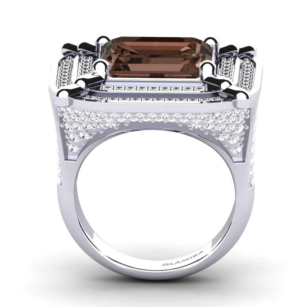 Smoky Quartz Men's Ring Haldis