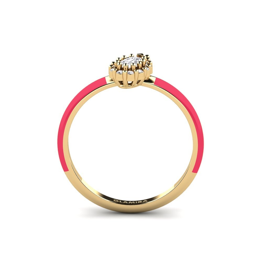 Weißer Saphir Ring Hamden