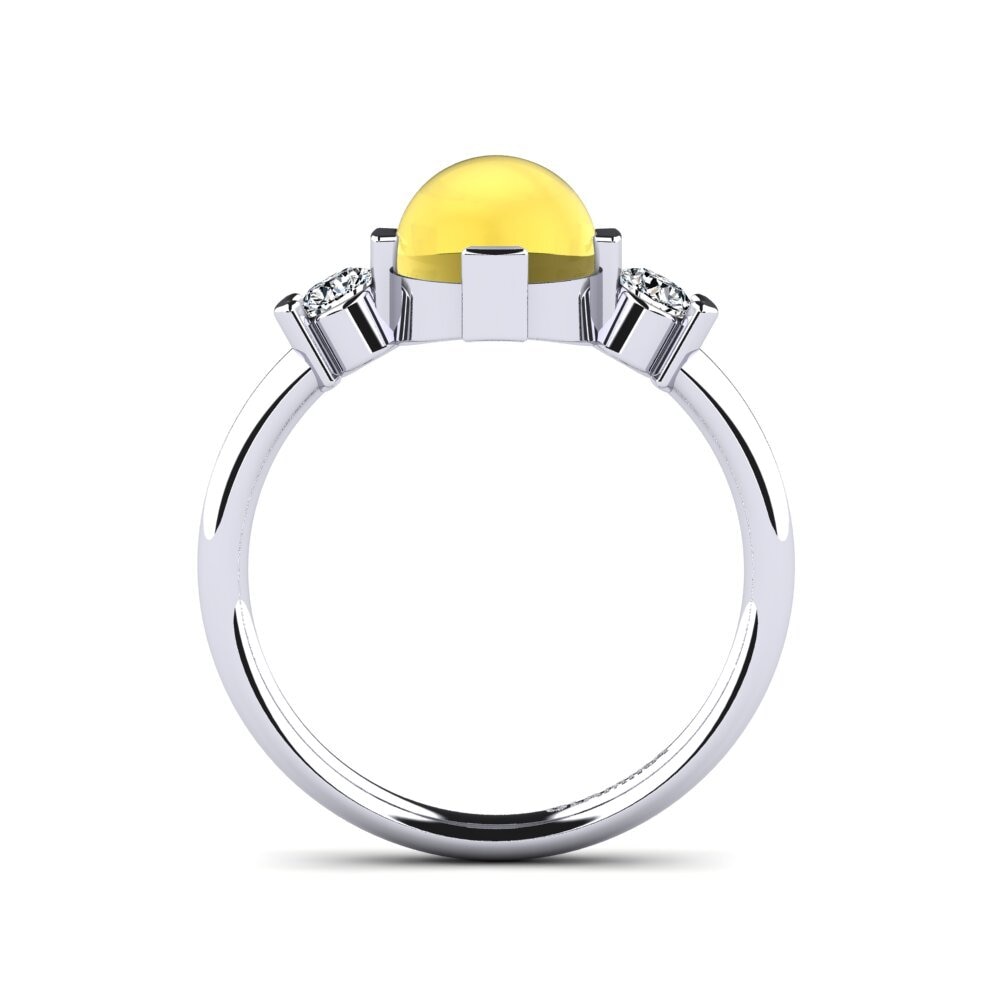 Citrino Cabujón Anillo Hana