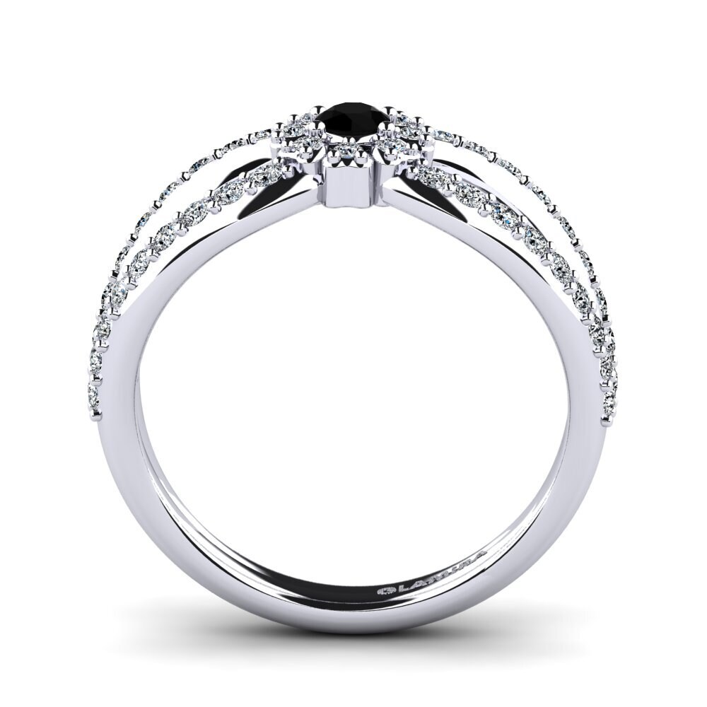 Diamante Negro Anel Hangem