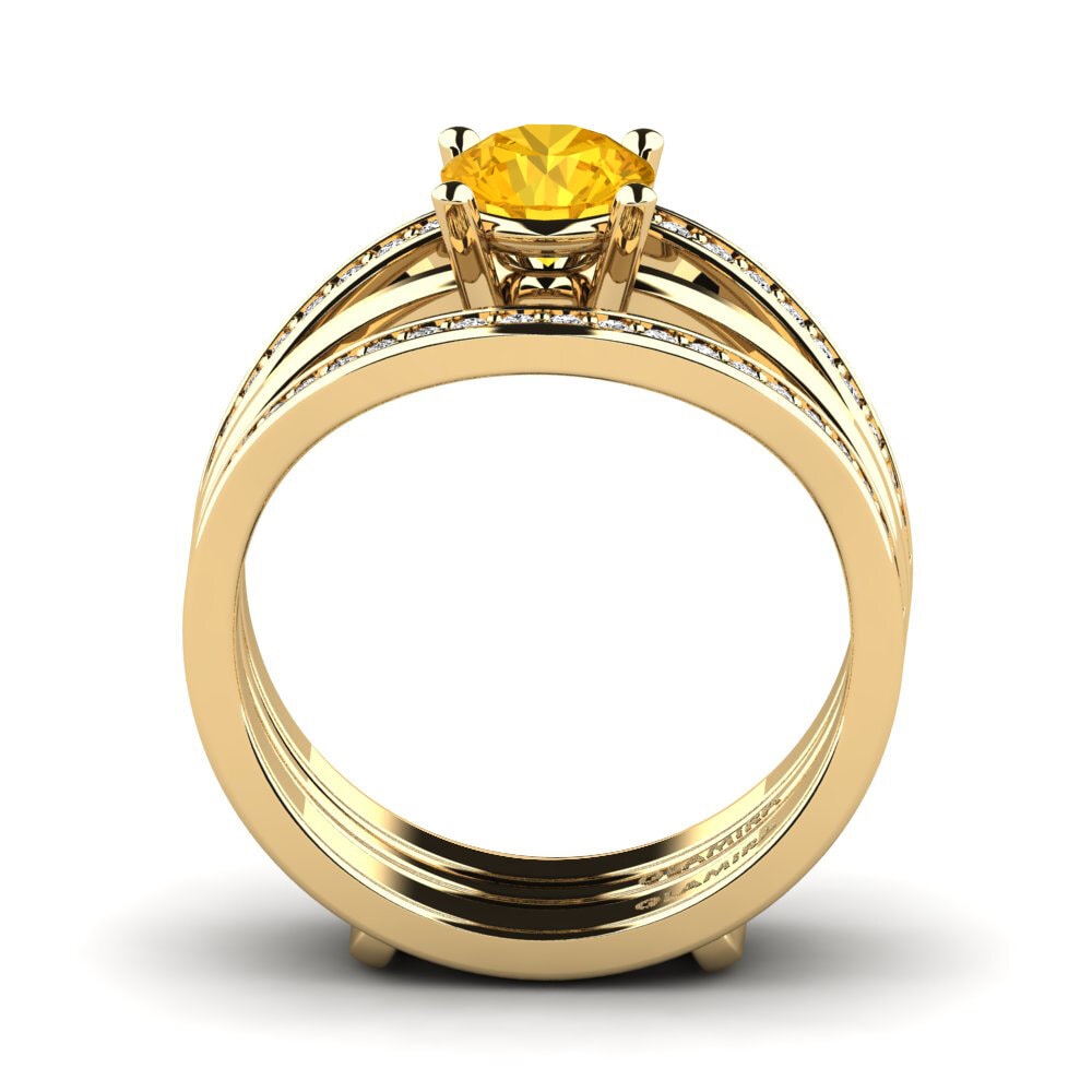 Citrine Ring Hanlu SET
