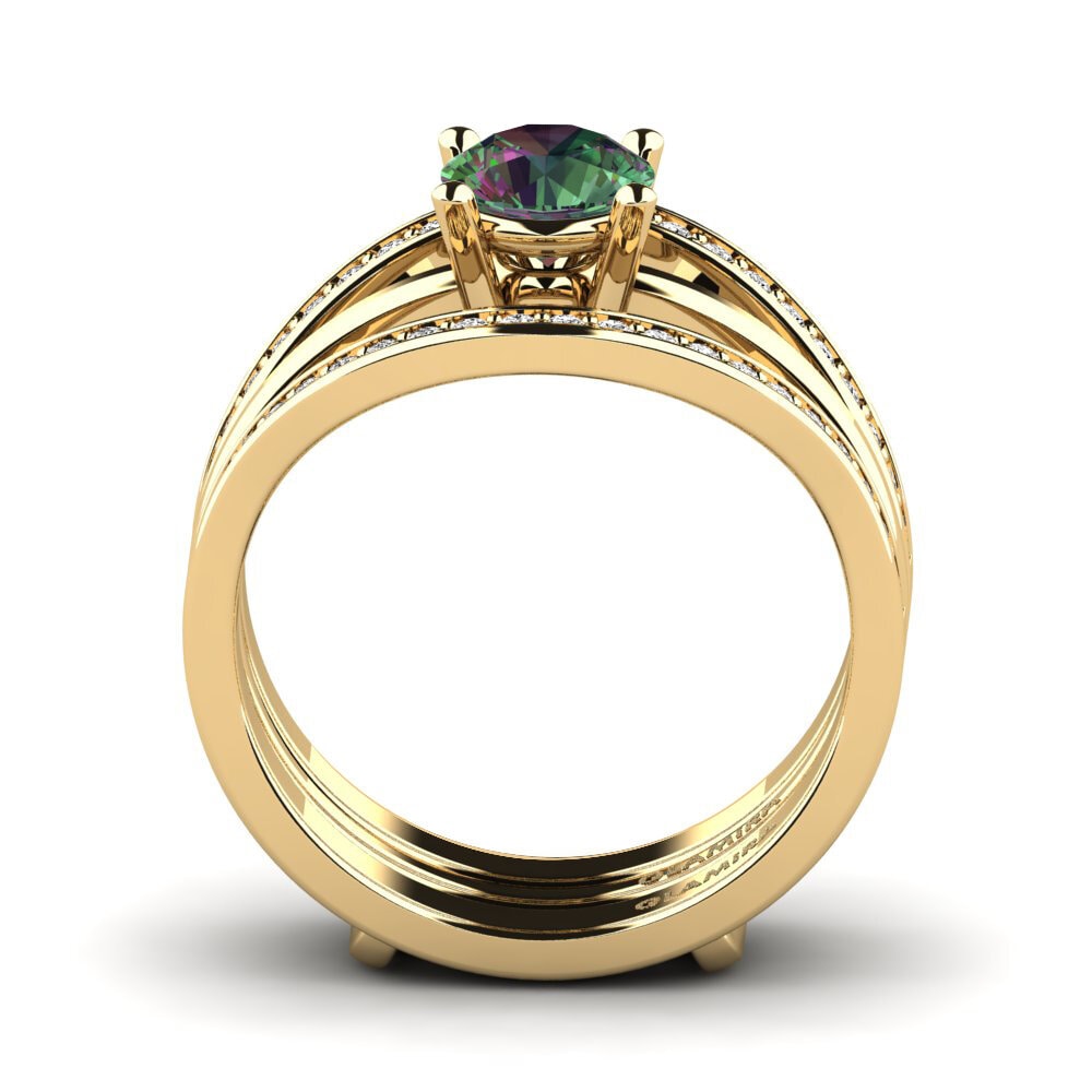 Topacio Místico Anillo Hanlu SET