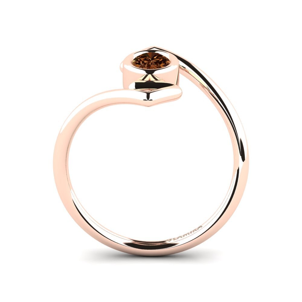 Ovalado Diamante café Anillo Hardie