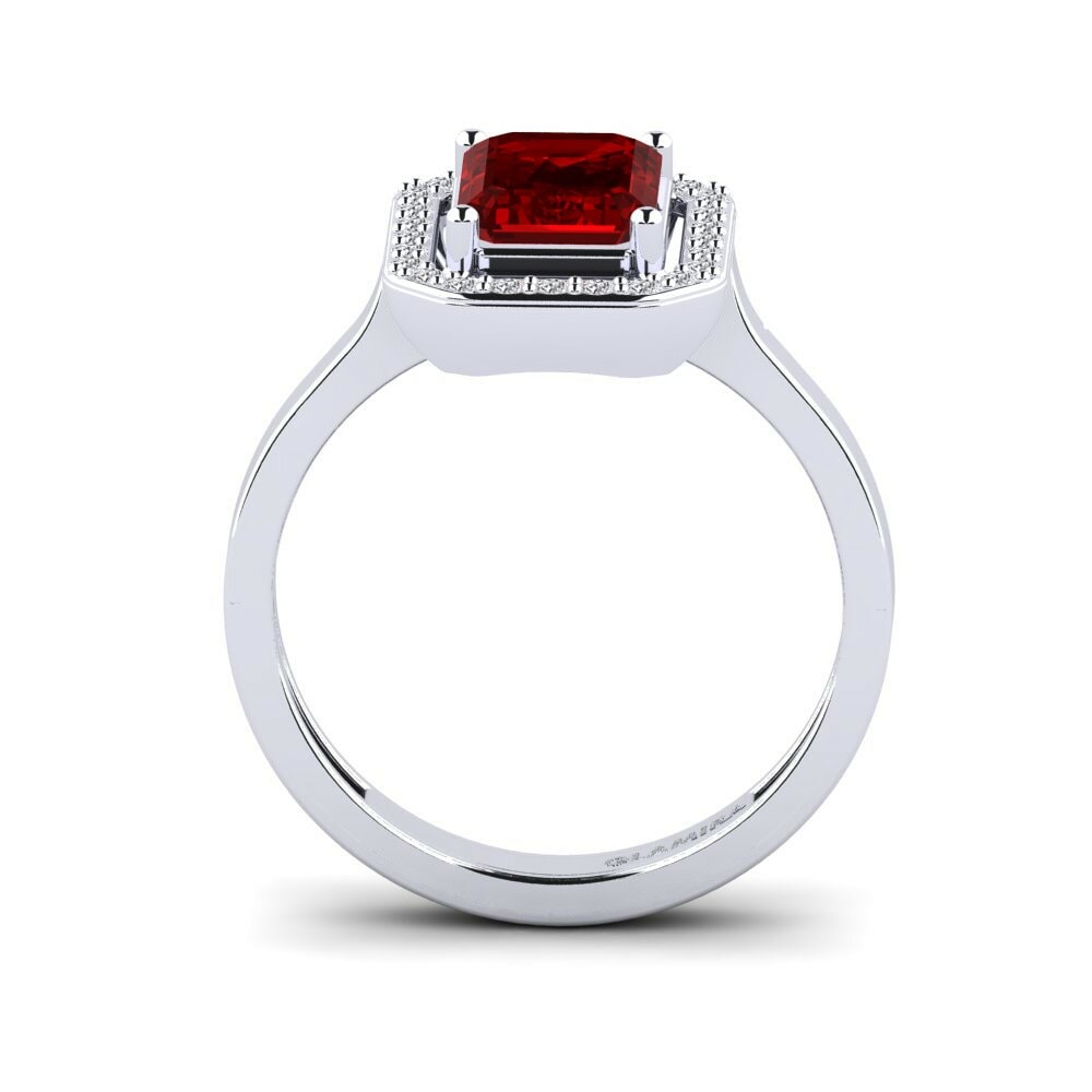 Ruby (Lab Created) Engagement Ring Harebrained