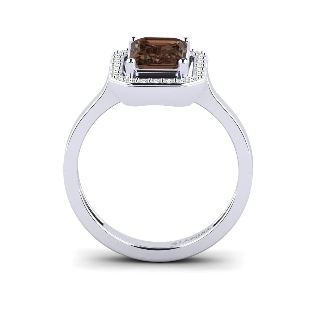 Smoky Quartz Engagement Ring Harebrained