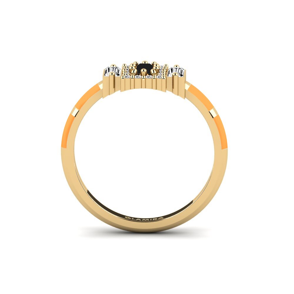 Schwarzer Onyx Ring Hauskaa