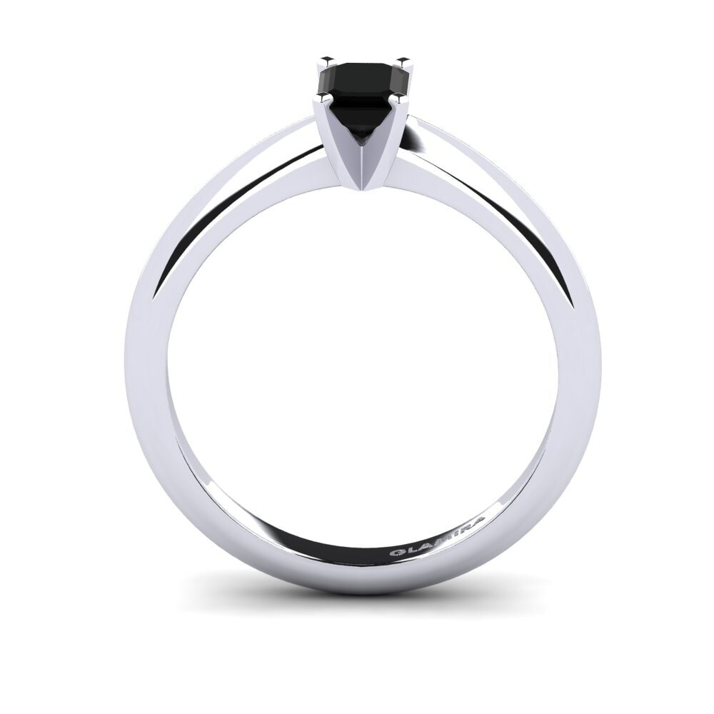 Black Onyx Engagement Ring Hayley 0.62crt