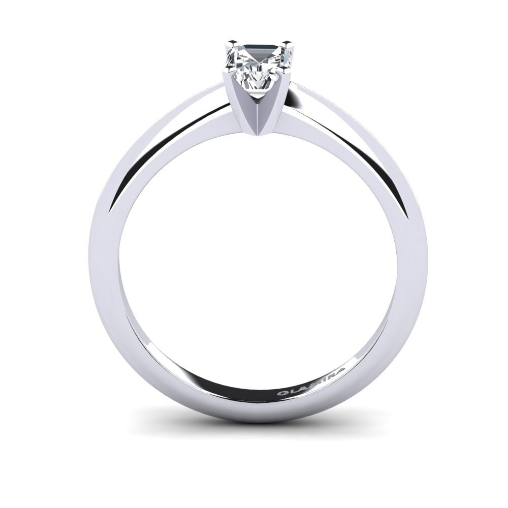 Weißer Zirkon Verlobungsring Hayley 0.62crt