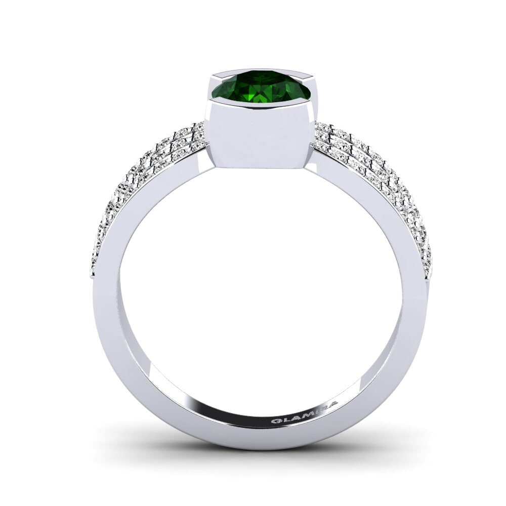 Green Tourmaline Women's Ring Hehwe