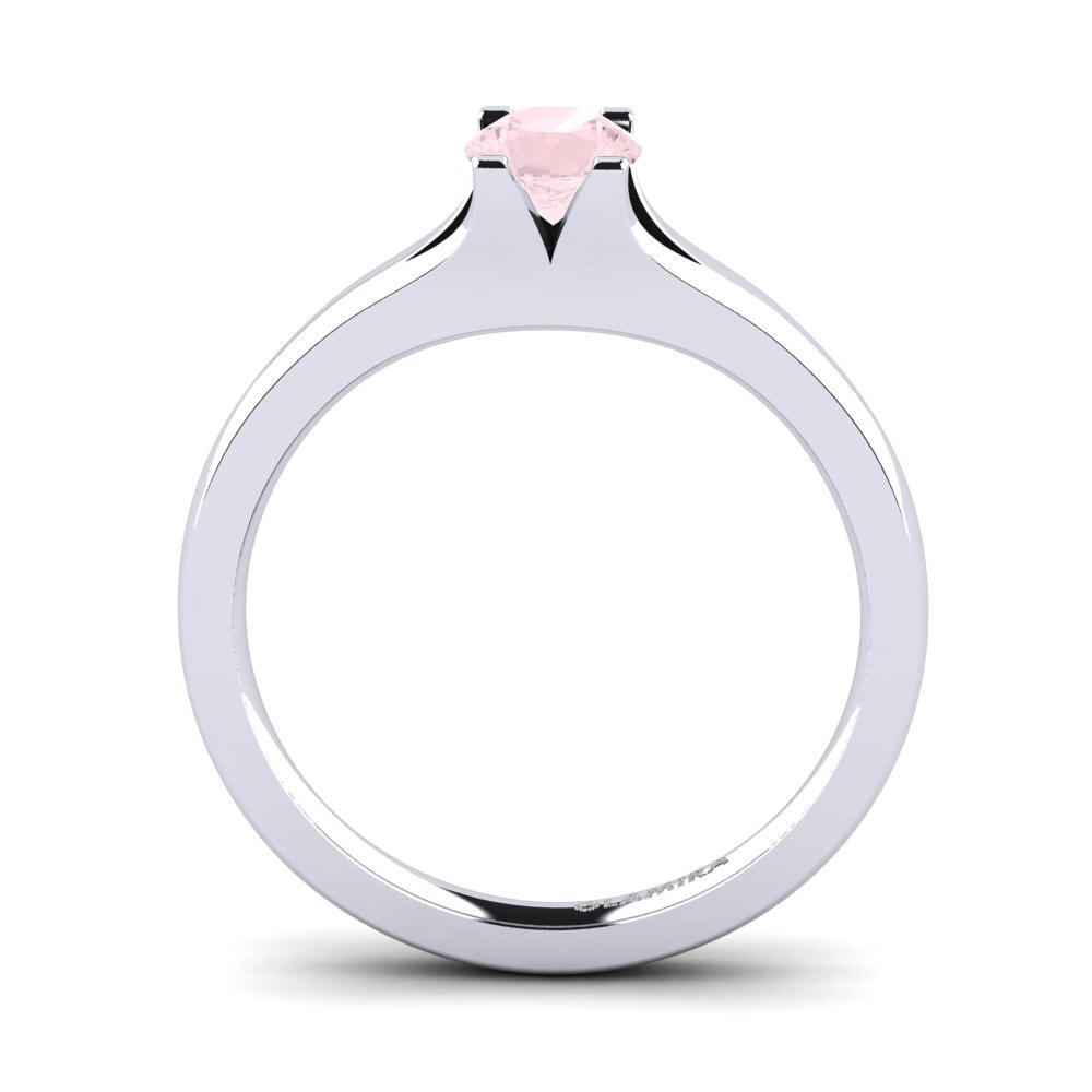 Rose Quartz Engagement Ring Henrietta 0.5 crt