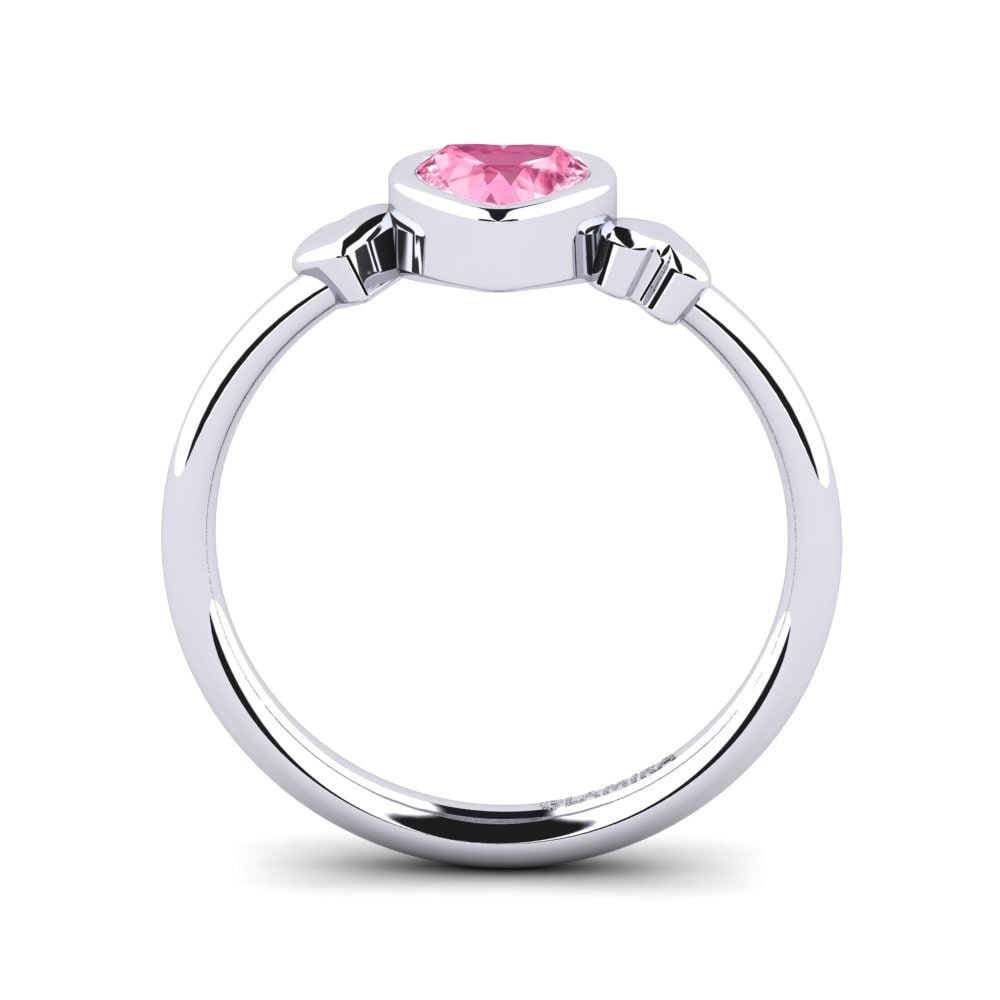 Pink Sapphire Engagement Ring Hepto