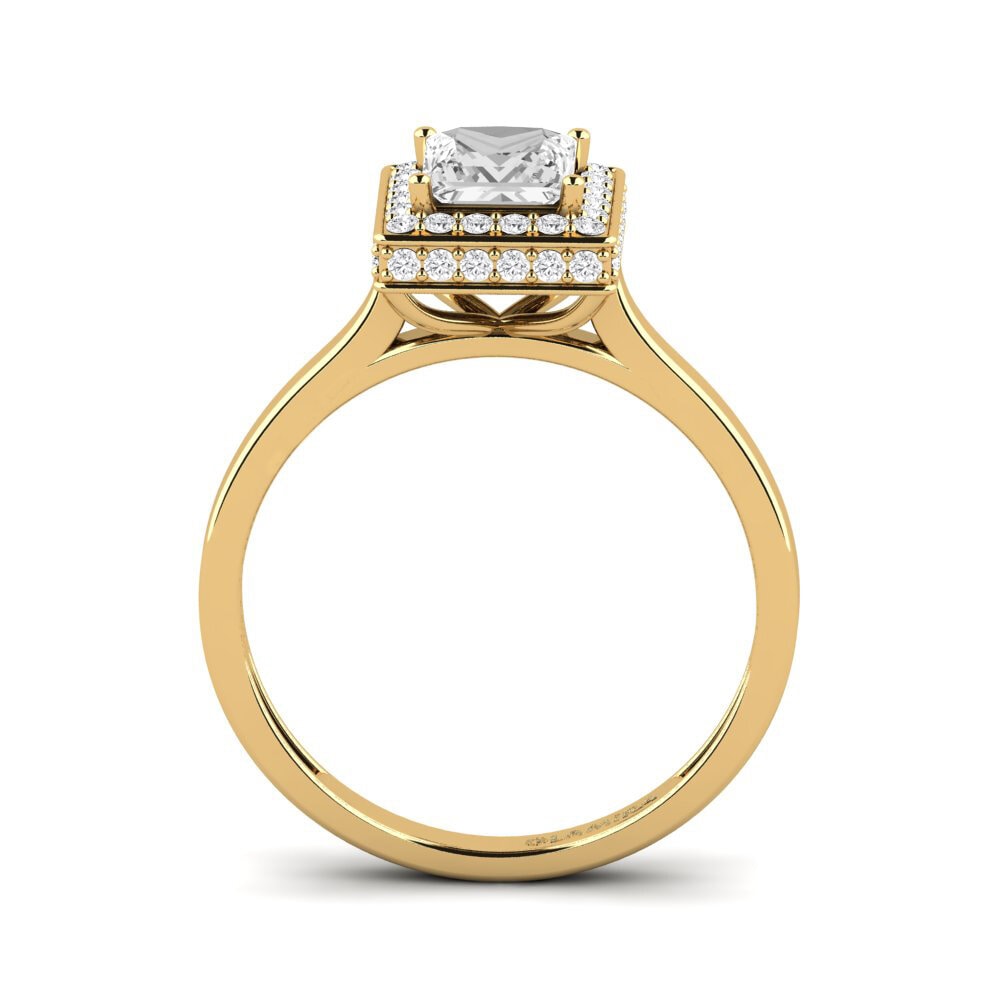 Zafiro blanco Anillo de compromiso Heritably