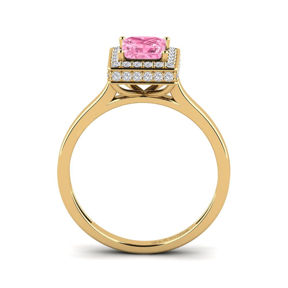 Pink Sapphire Engagement Ring Heritably